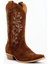 Shyanne Women's Bambi Suede Western Boots - Snip Toe