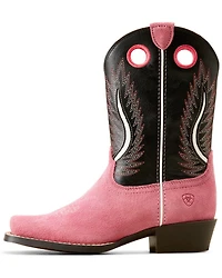 Ariat Girls' Futurity Fort Worth Roughout Western Boots - Broad Square Toe