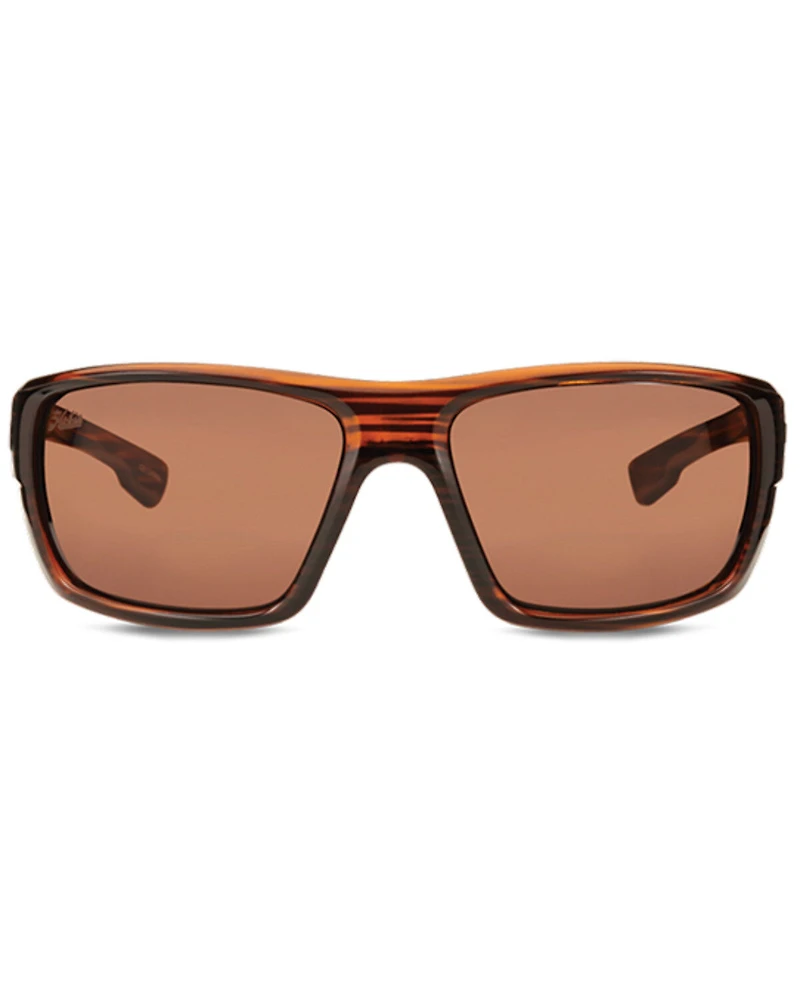 Hobie Mojo Float Shiny Brown & Copper Wood Grain Polarized Sunglasses