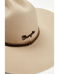 Wrangler Women's Floral Heat Debossed Felt Cowboy Hat