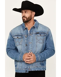 Wrangler Retro Men's Sherpa Lined Light Wash Denim Jacket