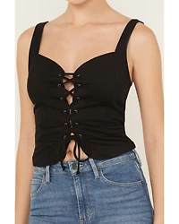 Idyllwind Women's Eastland Faux Suede Lace-Up Corset