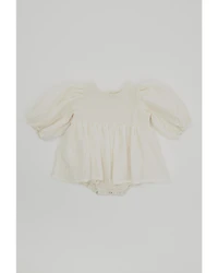 Yura Infants Girls' Embellished Long Sleeve Onesie