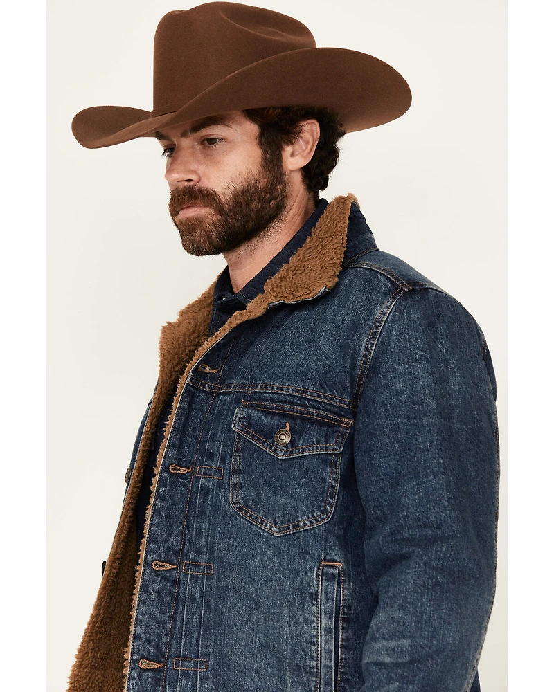 Blue Ranchwear Men's Clay Sherpa Lined Denim Jacket