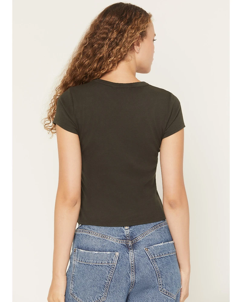 Originality Women's Steerhead Short Sleeve Graphic Baby Tee