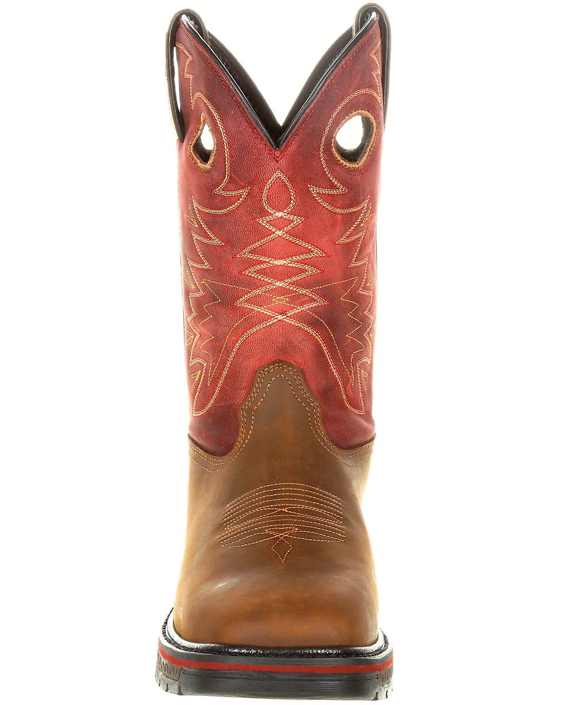 Georgia Boot Men's Carbo-Tec LT Waterproof Western Work Boots - Square Toe