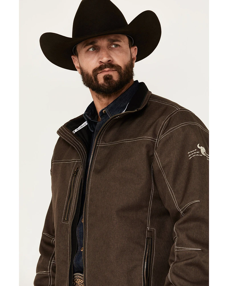 Cowboy Hardware Men's Triple Barb Logo Softshell Jacket