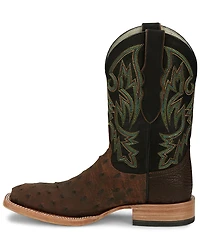Justin Men's King Kango Exotic Full-Quill Ostrich Western Boots - Broad Square Toe