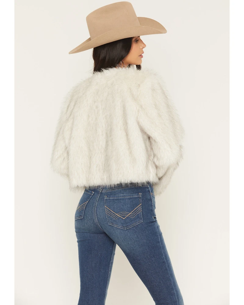 Shyanne Women's Faux Fur Cropped Jacket