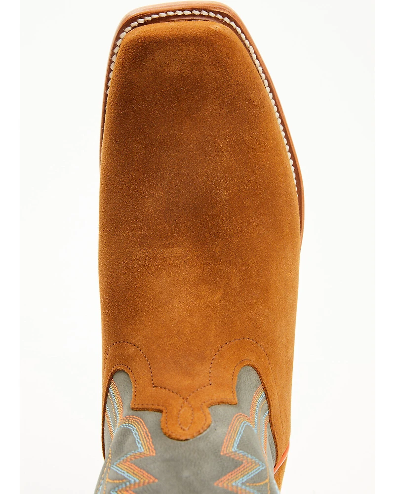 Horse Power Men's Ginger Suede Western Boots - Square Toe