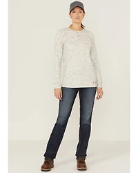 Ariat Women's FR Air Henley Long Sleeve Work Pocket Shirt