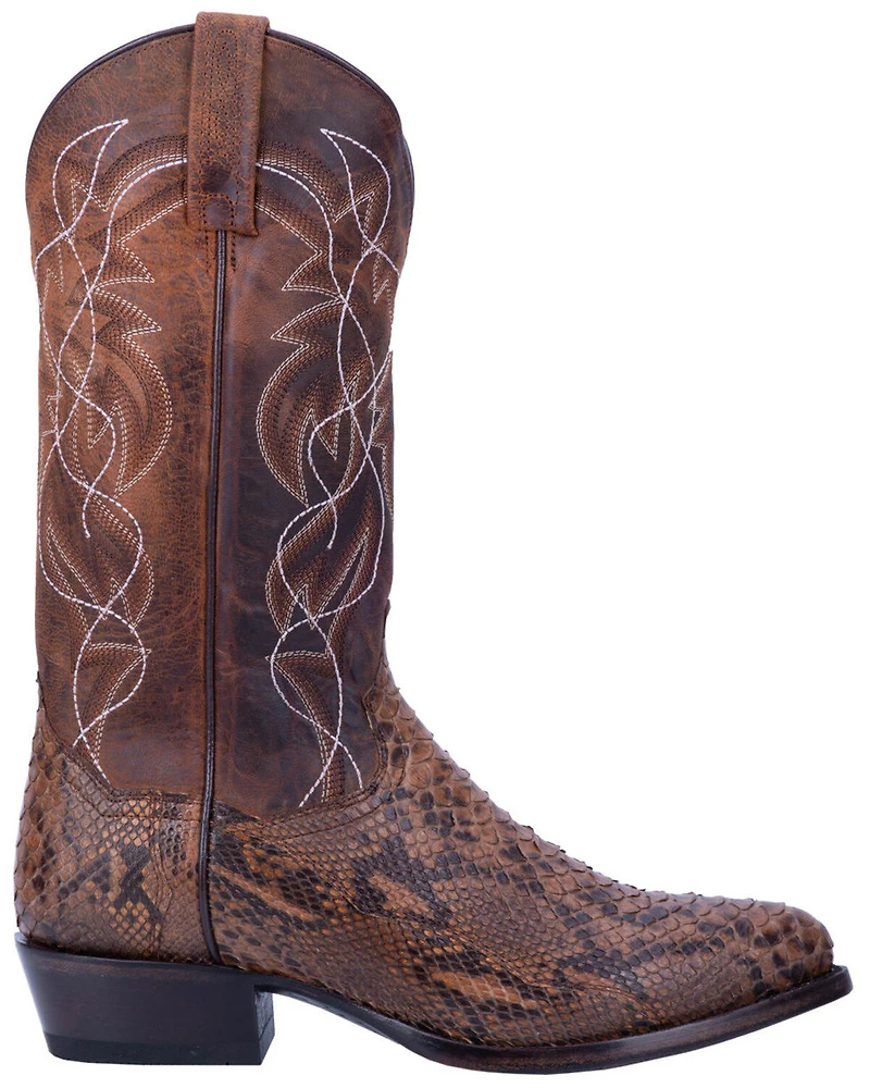 Dan Post Men's Manning Exotic Python Western Boots - Round Toe