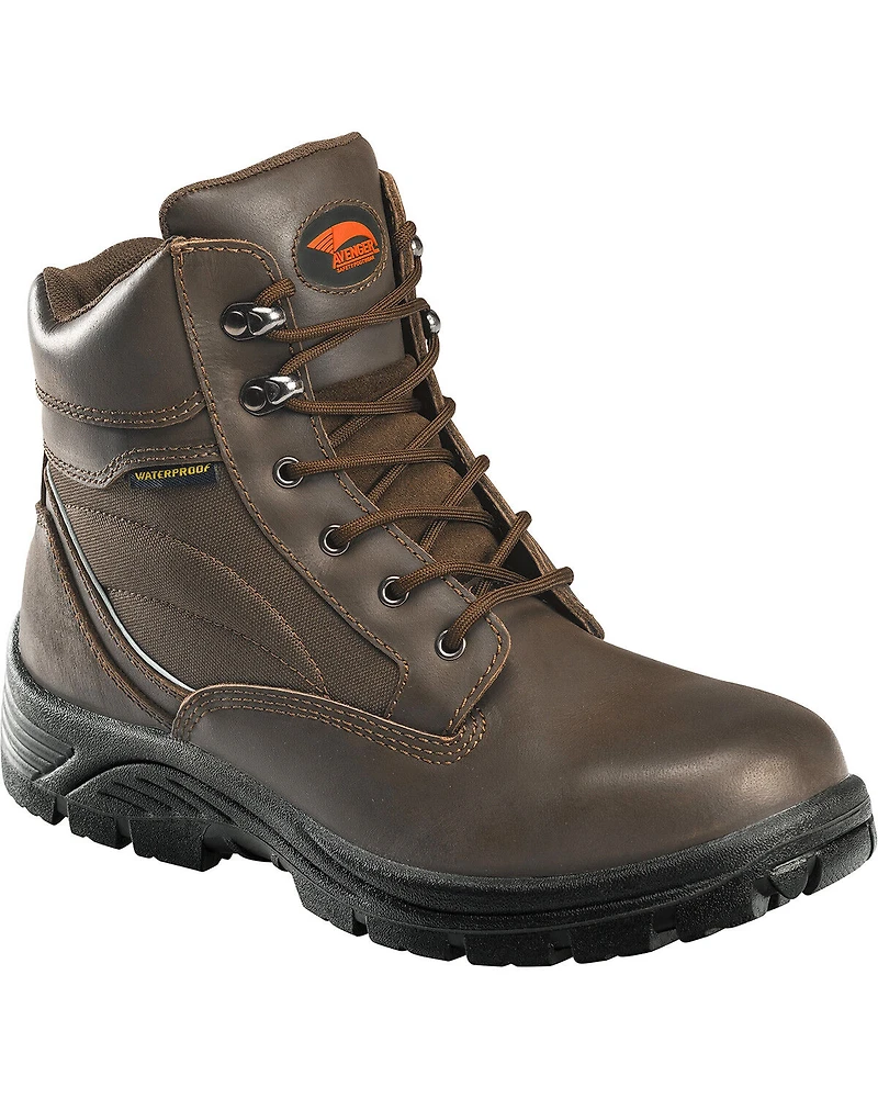Avenger Men's Waterproof 8" Lace-Up Work Boots - Composite Toe