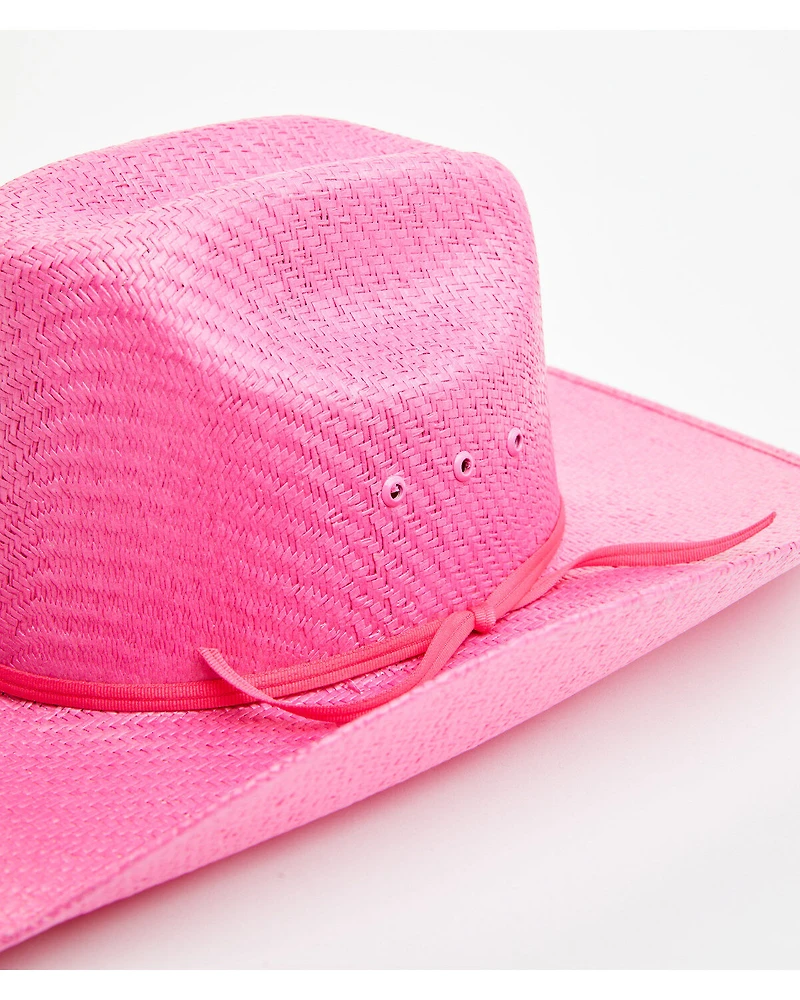 Twisted Little Girls' Straw Cowboy Hat