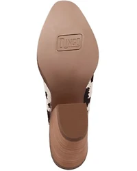 Dingo Women's Calico Hair-On-Hide Mules