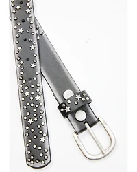 Shyanne Girls' Starry Night Vintage Studded Leather Belt