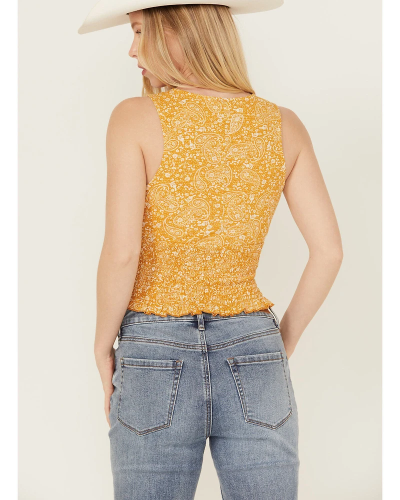 Bila Women's Ditsy Floral Print Cropped Tank Top