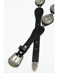 Idyllwind Women's Almonte Leather Concho Medallion Chain Belt