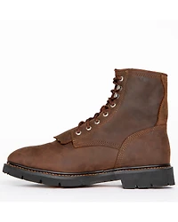 Cody James Men's 8" Mustang Waterproof Lace-Up Kiltie Work Boots - Soft Toe