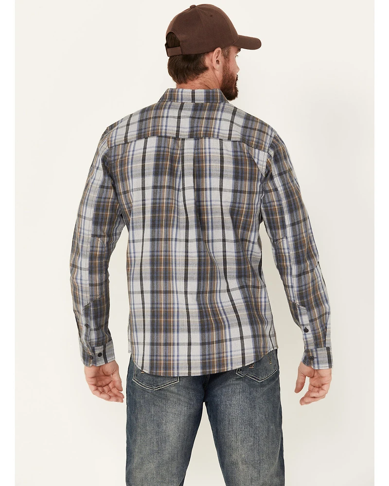 Brothers and Sons Men's Phillips Plaid Print Long Sleeve Button Down Shirt