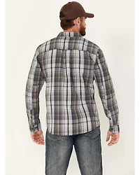 Brothers and Sons Men's Phillips Plaid Print Long Sleeve Button Down Shirt
