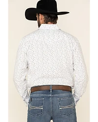 Rough Stock By Panhandle Men's Picacho Southwest Geo Print Long Sleeve Western Shirt