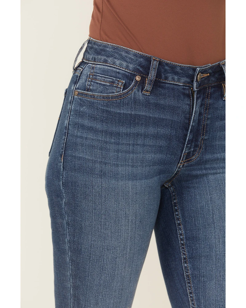 Shyanne Women's Aria Mid Rise Bootcut Stretch Denim Jeans