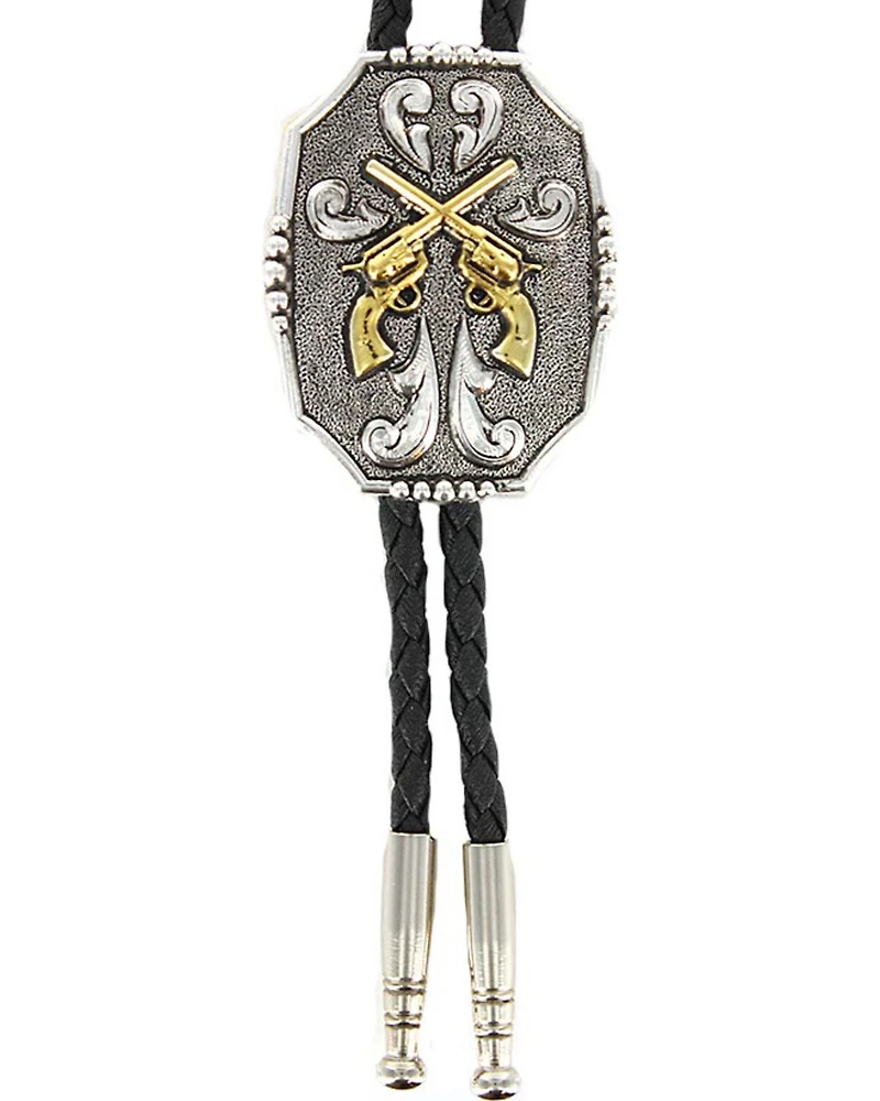 Cody James® Men's Crossed Pistols Bolo Tie