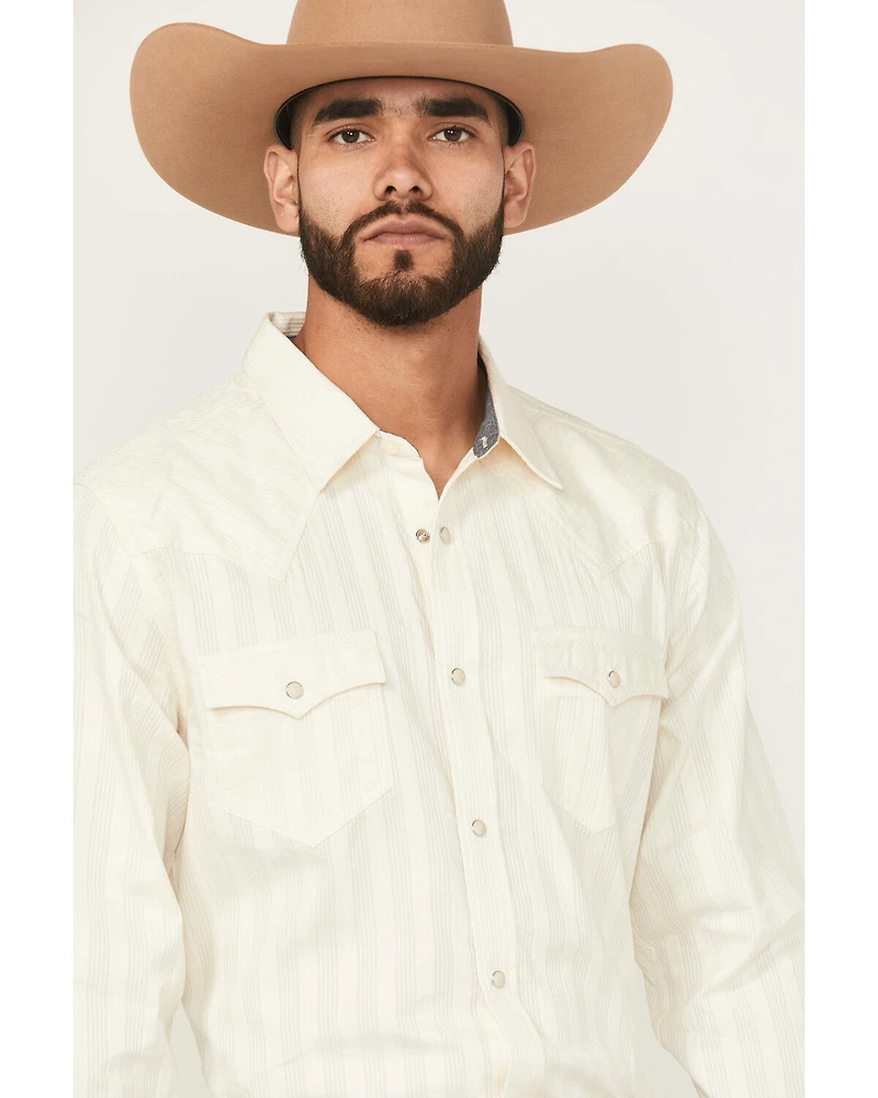 Cody James Men's Rustic Range Tonal Striped Long Sleeve Snap Western Shirt