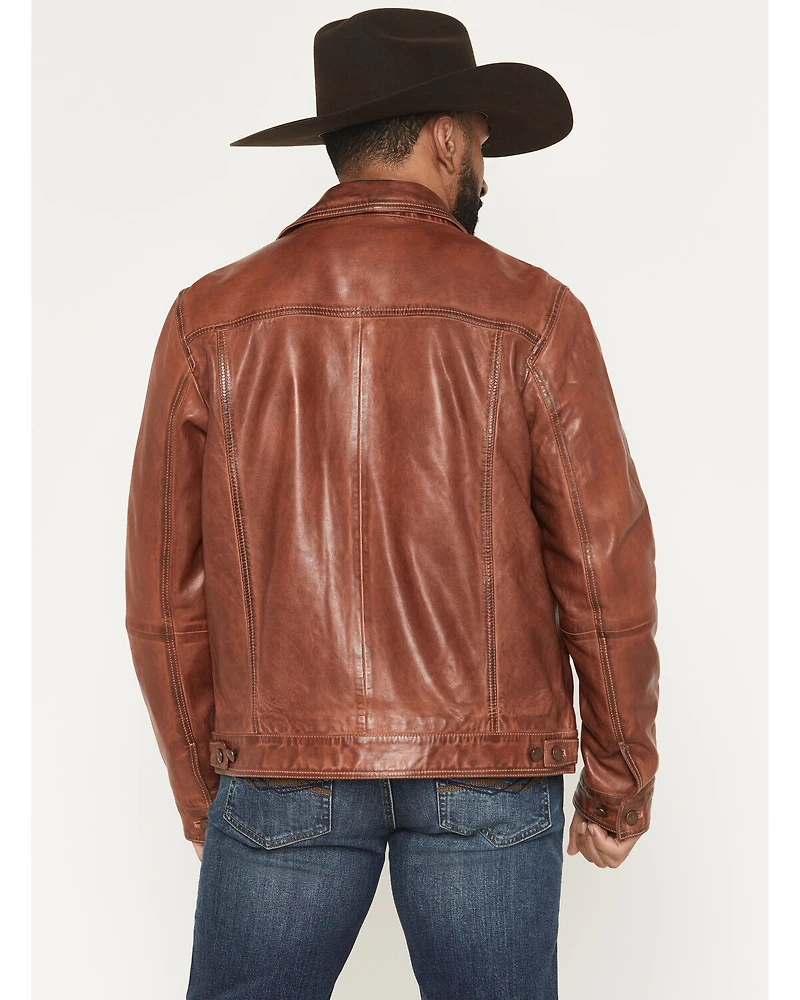 Scully Men's Leather Trucker Jacket