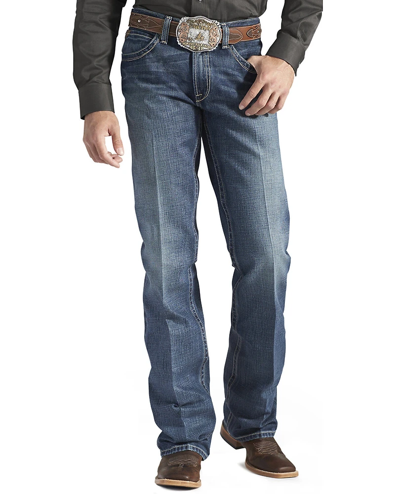Ariat Men's M4 Gulch Medium Wash Relaxed Low Rise Bootcut Jeans
