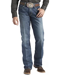 Ariat Men's M4 Gulch Medium Wash Relaxed Low Rise Bootcut Jeans