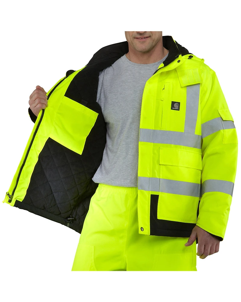 Carhartt Men's High Visibility Water Repellent Sherwood Work Jacket