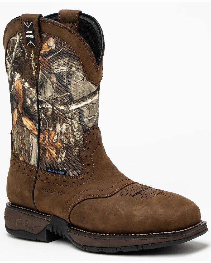 Cody James Men's 11" Xero Gravity Lite Camo Western Work Boots - Composite Toe