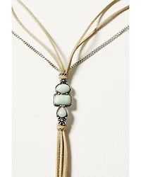 Shyanne Women's Luna Bella Turquoise Tassel Necklace