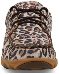 Twisted X Women's Cheetah Print Boat Shoe Driving Mocs
