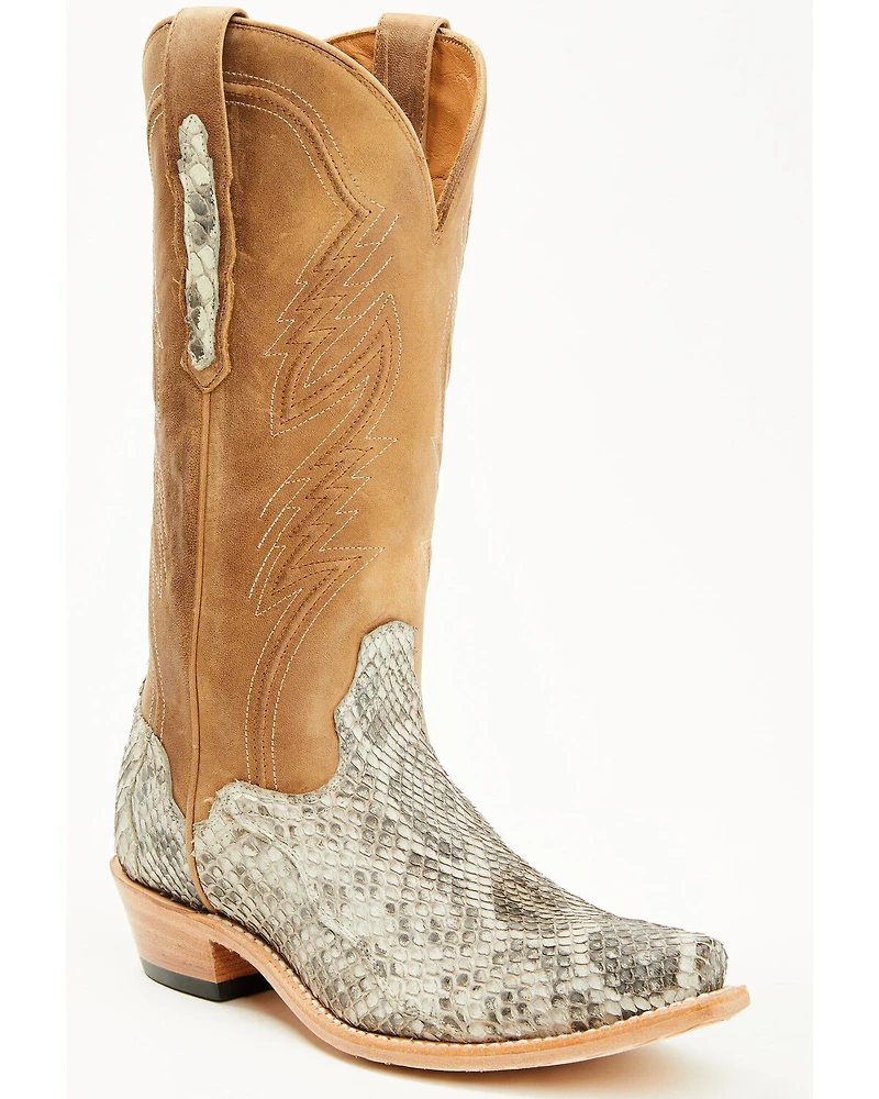 El Dorado Women's Sam Exotic Anaconda Tall Western Boots - Snip Toe
