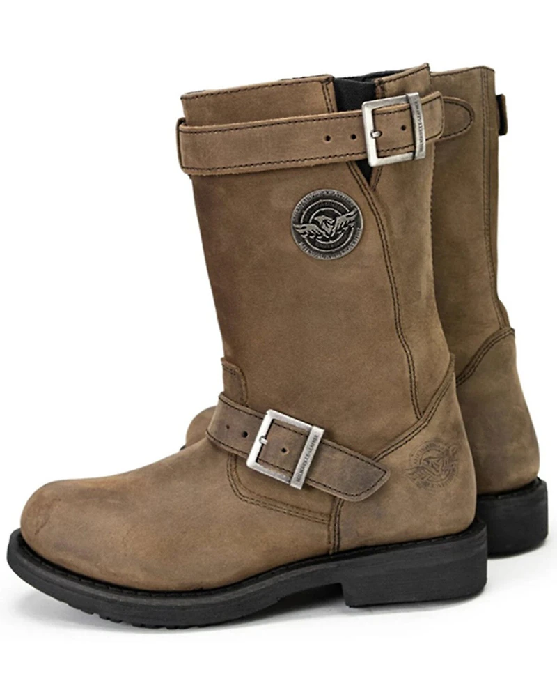 Milwaukee Leather Women's 10" Classic Engineer Motorcycle Boots - Round Toe