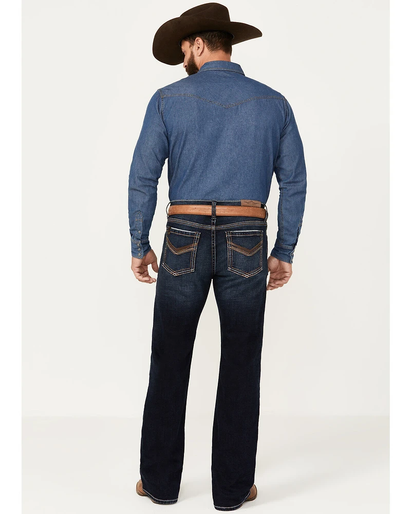 Cody James Men's Palomino Wash Duke Relaxed Bootcut Stretch Denim Jeans