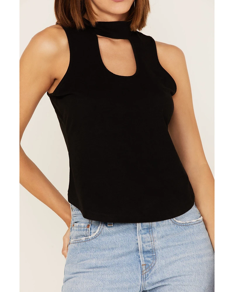 Shyanne Women's Suede Cutout Tank