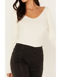 Shyanne Women's Ribbed Sweater Top