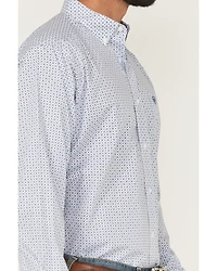 Ariat Men's Danny Wrinkle Free Geo Print Long Sleeve Button-Down Western Shirt - Tall