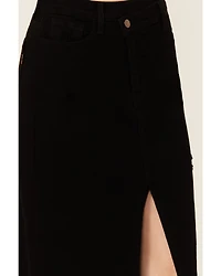 Vibrant Denim Women's Maxi Skirt