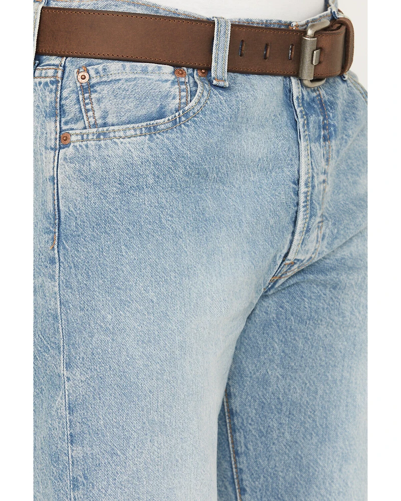 Levi's Men's 501® Original Stay Zen Light Wash Straight Rigid Denim Jeans