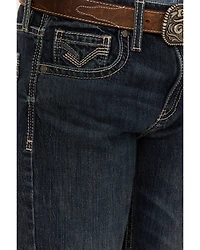 Cody James Boys' Dark Wash Moonlight Slim Bootcut Stretch Denim Jeans