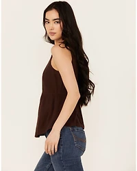 Idyllwind Women's Spruce Criss Cross Front Embellished Tank