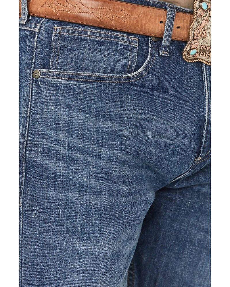 Wrangler 20X Men's 44MWX Nemby Medium Wash Slim Straight Stretch Denim Jeans