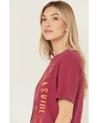 Idyllwind Women's Rhinestone Music City Short Sleeve Boyfriend Graphic Tee
