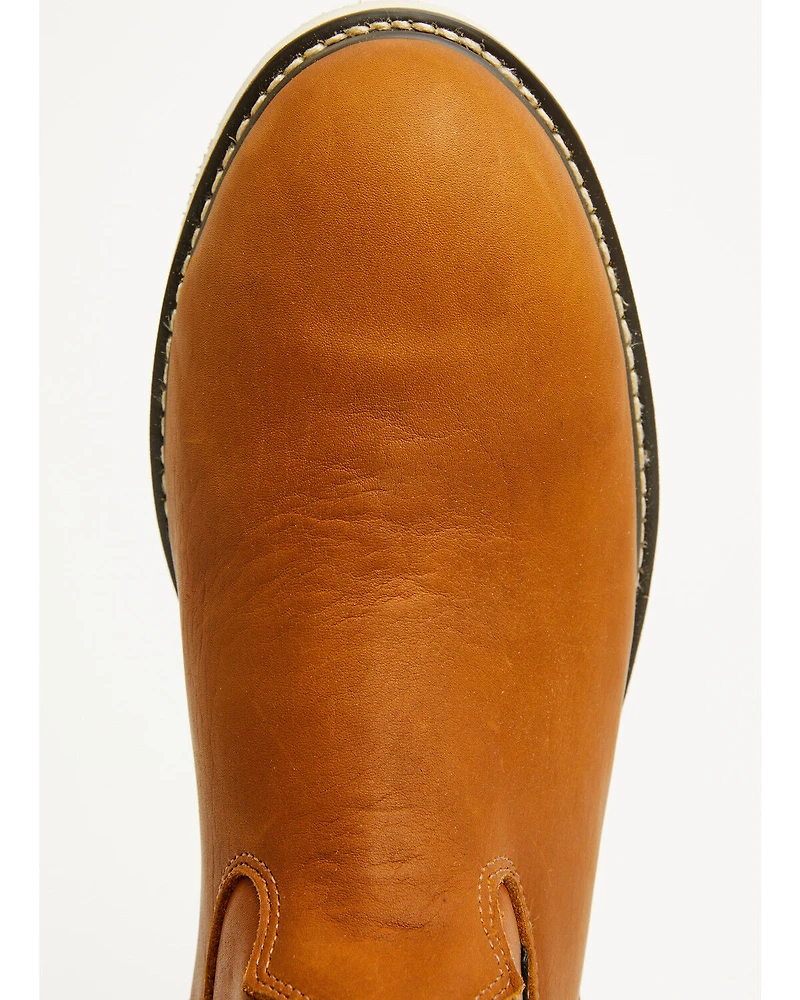 Hawx Men's Pull-On Barnyard Leather Work Boots - Composite Toe