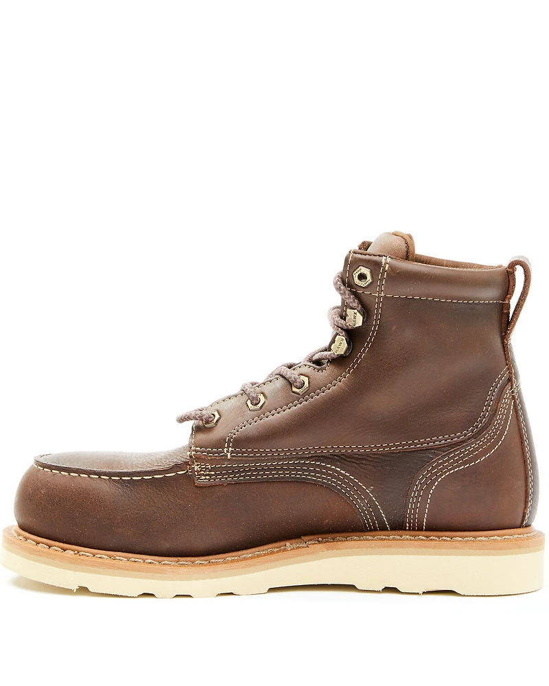 Hawx Men's USA Moc Wedge Value Work Boots - Steel Toe